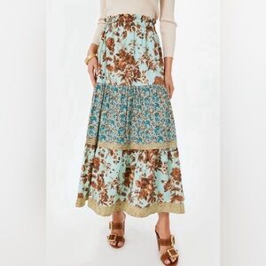 Tuckernuck Floral Edith Maxi Skirt, Size S